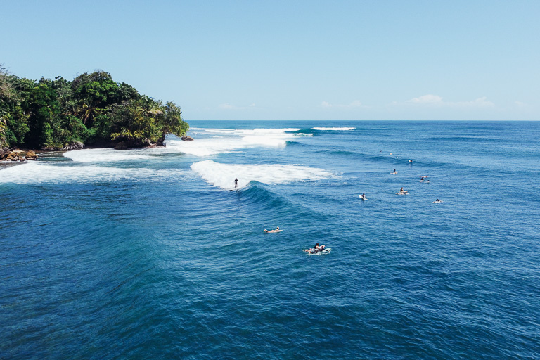 Surfing at Carenero Point in Bocas del Toro Panama is one of the best things to do on the island.
